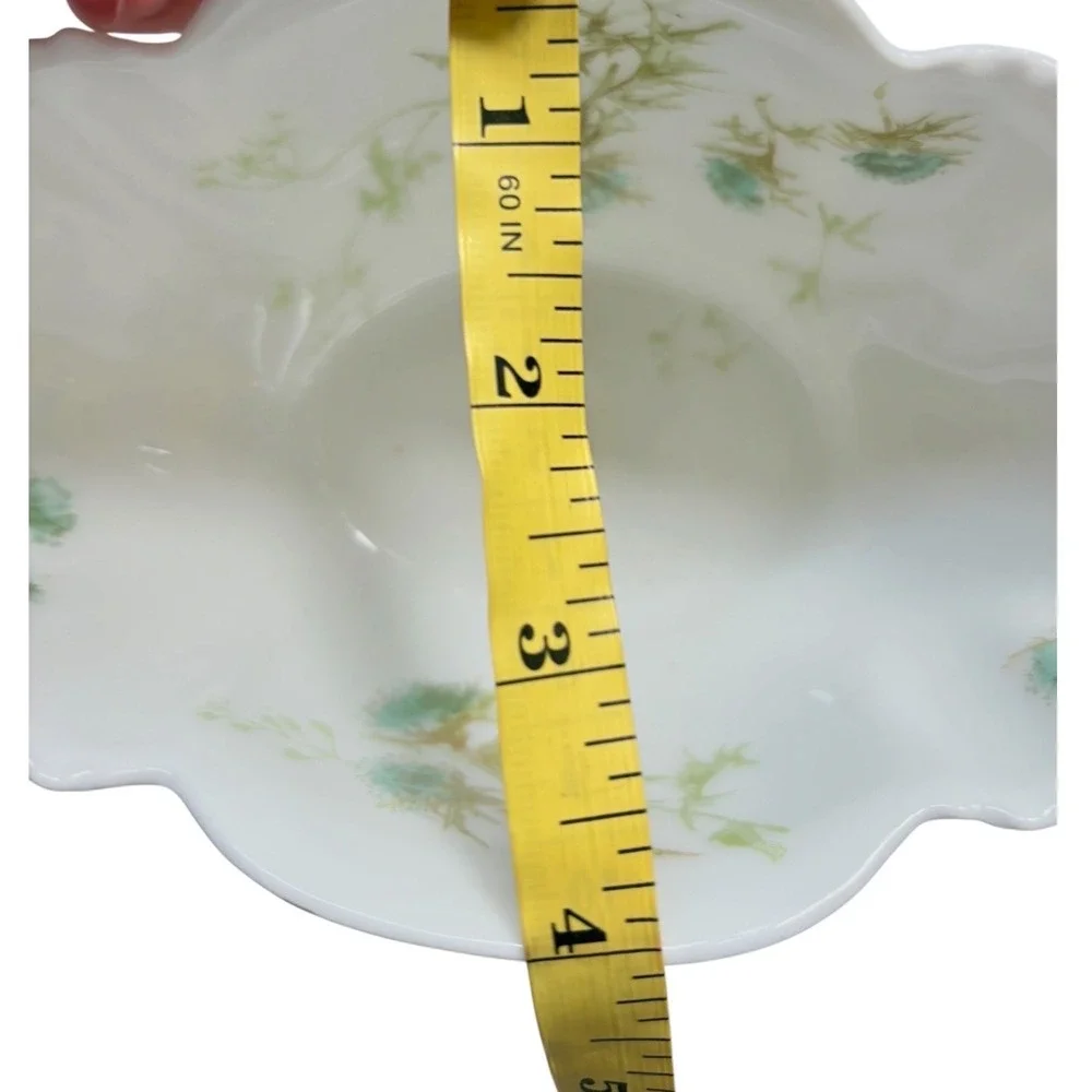 Haviland Antique Limoges France Thistle‎ Porcelain Bowl J.W. Putts. 1876–1889